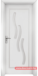 Интериорна врата серия Стандарт, модел 014 P W, цвят Бял