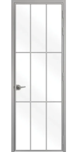 Стъклена врата Lusso L5, Сив мат