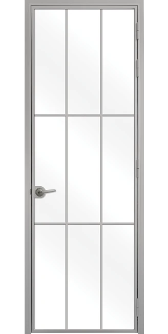 Стъклена врата Lusso L5, Сив мат