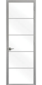 Стъклена врата Lusso L6, Сив мат