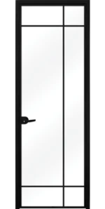 Стъклена врата Lusso L8, Черен мат