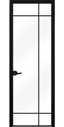 Стъклена врата Lusso L8, Черен мат