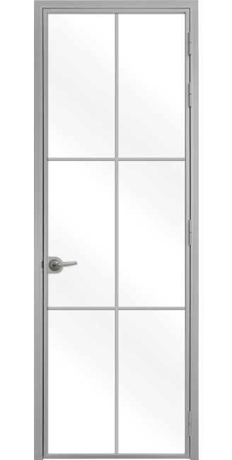 Стъклена врата Lusso L9, Сив мат