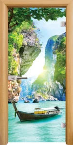Стъклена Врата Standart Print G 13-15 Светъл Дъб