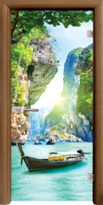 Стъклена Врата Standart Print G 13-15 Златен Дъб