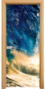 Стъклена Врата Standart Print G 13-19 Светъл Дъб