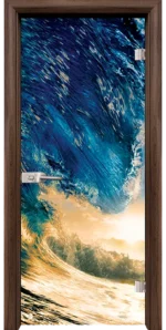 Стъклена Врата Standart Print G 13-19 Орех
