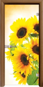 Стъклена Врата Standart Print G 13-4 Златен Дъб