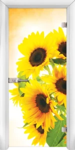 Стъклена Врата Standart Print G 13-4 Бял