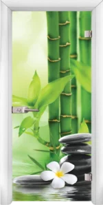 Стъклена Врата Standart Print G 13-9 Бял