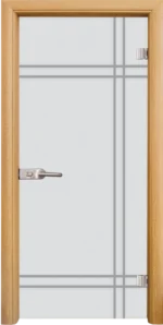 Стъклена Врата Standart Sand G 13-8 Светъл Дъб